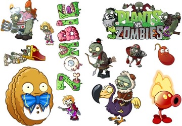 Tymczasowe Tatuaże Zmywalne Plants vs Zombies