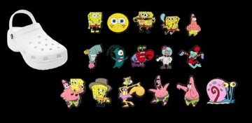 БУЛАВКИ ДЛЯ ОБУВИ CROCS БУЛАВКИ Губка Боб Квадратные Штаны 16 штук №2