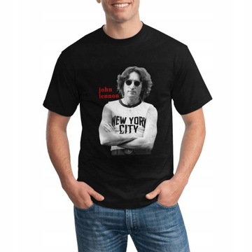 John Lennon New York City Men's Fashion T-shirt Koszulka