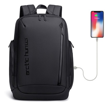 Plecak Arctic Hunter B00554 na laptopa 15,6 z USB czarny