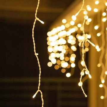 KURTYNA ŚWIĄTECZNA GIRLANDA SOPLE 360 LED