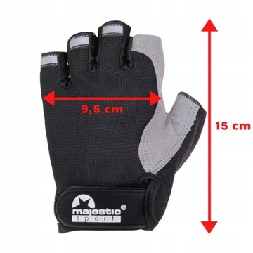 Гелевые велосипедные перчатки Majestic Sport L