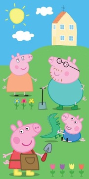 RĘCZNIK KĄPIELOWY PLAŻOWY 70 X 140 CM ŚWINKA PEPPA