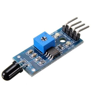 Moduł czujnik płomieni LED IR 5mm 4-pin