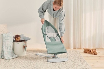 СТУЛ BABYBJORN BALANCE SOFT 2IN1 СТУЛ ТКАНЫЙ/ДЖЕРСИ ЗЕЛЕНЫЙ/СЕРЫЙ