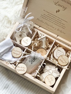 ДЕРЕВЯННАЯ ШКАТУЛКА НЕОБХОДИМЫЕ СУВЕНИРЫ СВЯТОГО КРЕЩЕНИЯ ПОДАРОК ​​НА КРЕЩЕНИЕ