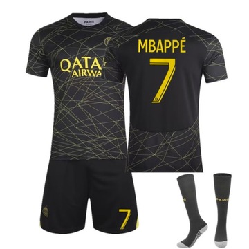 Komplet Strój Piłkarski koszulka PSG Mbappé No.7,L