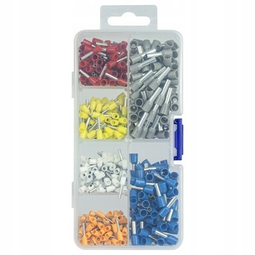 НАКОНЕЧНИКИ ДЛЯ МЕДНОЙ ЛИНИИ ИЗОЛИРОВАННЫЕ ВТУЛКИ 0,5-4,0мм2 600шт.