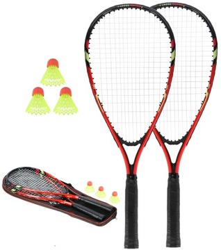 НАБОР NILS NRS001 CROSSMINTON 2 РАКЕТЫ + ФИЛЬТРЫ + КРАСНАЯ КРЫШКА