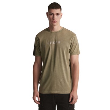 Koszulka T-Shirt Diverse DAKAR - DKR WASH 01 Khaki