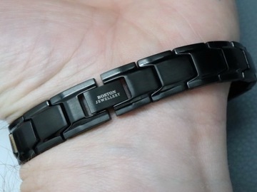 МУЖСКОЙ БРАСЛЕТ MAGNETIC POWER BLACK HEALTH BOSTON JEWELLER ORIGINAL