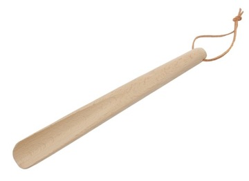 Łyżka do butów drewniana 28cm z rzemykiem PEEWIT