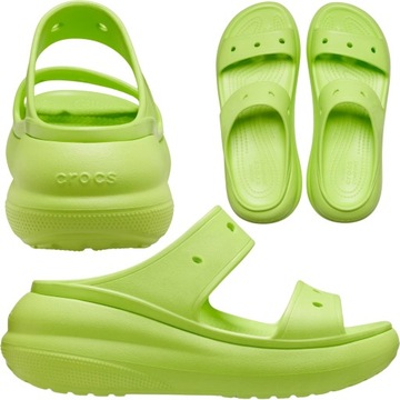 klapki damskie na platformie crocs chodaki lekkie wysokie 38,5 M6/W8