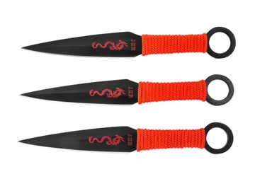 Rzutka Noże do rzucania KUNAI 3 sztuki rzutki JKR