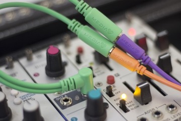 SPLITTER Y кабели угловые Eurorack Patch 3,5 мм Mono minijack 3 шт. 15 см