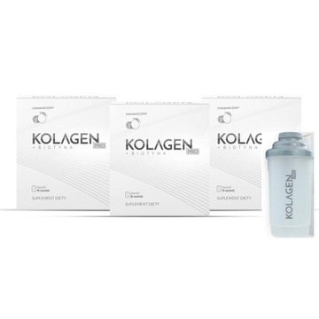 3x Kolagen Pro saszetki 30 szt. + shake smak pomarańczowy