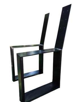 NOGI METALOWE DO ŁAWKI LOFT CZARNE 2 sztuki