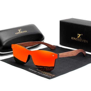 Okulary przeciwsłoneczne KINGSEVEN UV400 DREWNIANE