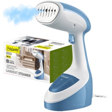PAROWNICA DO UBRAŃ STEAMER RĘCZNE ŻELAZKO PAROWE DUŻA MOC 1600W + SZCZOTKA