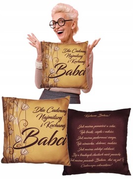 PODUSZKA prezent na DZIEŃ BABCI i DZIADKA babcia