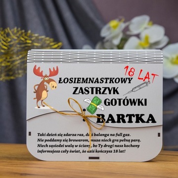 Денежные вливания ЗАБАВНЫЙ ПОДАРОК ​​на копилку на 18-ЛЕТИЕ