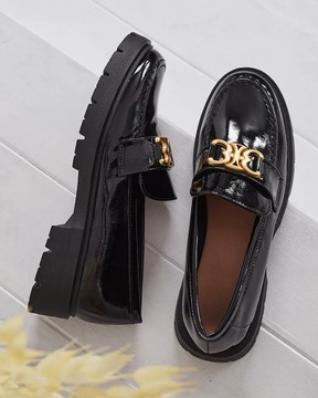 ЧЕРНЫЕ ЖЕНСКИЕ ЛОФЕРЫ ROMMIE 39