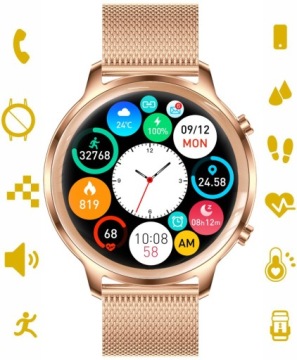Золотые умные часы Manta Kelly SWU301GD