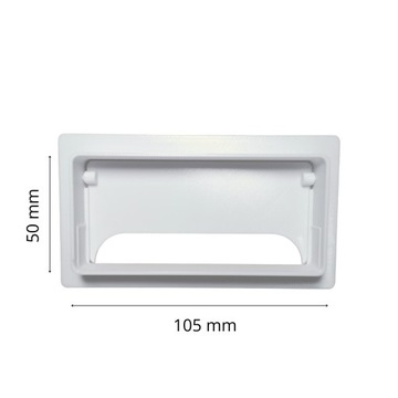 Концевка/Ввод кабеля под трубу ТВ канала 110х55, Цвет Белый