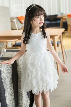 ТОРЖЕСТВЕННОЕ платье-пачка НА СВАДЬБУ СВАДЕБНОЕ ПРИЧИНЕНИЕ КРУЖЕВНОЕ ВЫПУСКНОЕ 92-98