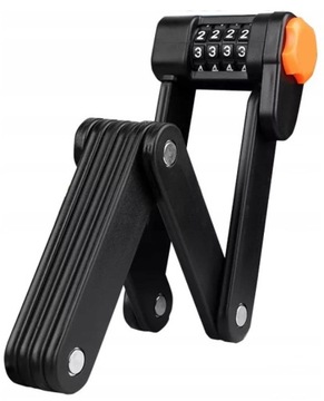 ВЕЛОСИПЕДНЫЙ ЗАМОК ДЛЯ ВЕЛОСИПЕДА, СКЛАДНОЙ КОМБИНИРОВАННЫЙ ЗАМОК, ЗАКАЛЕННАЯ СТАЛЬ