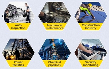 ЭНДОСКОПНАЯ КАМЕРА ДЛЯ ПРОВЕРКИ 210° ПОВОРОТНАЯ IP67 1080 с экраном AUTOOL SVB 305