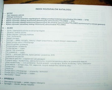 POLONEZ Caro (1993) - Каталог норм времени ремонта