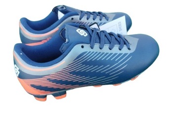 KORKI lanki FANCO buty do piłki NAVY granatowe ORANGE 26