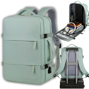 PLECAK WALIZKA BAGAŻ PODRĘCZNY PODRÓŻNY DO SAMOLOTU RYANAIR WIZZAIR SG USB