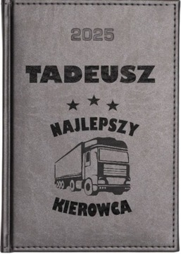 A5 KALENDARZ KSIĄŻKOWY 2025 DZIENNY Z GRAWEREM GRAWER_ONLINE