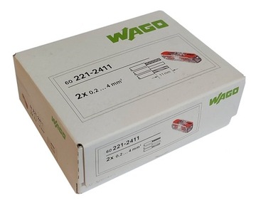 Быстроразъемный разъем Wago 0,2-4 мм² / 2, 1 шт.