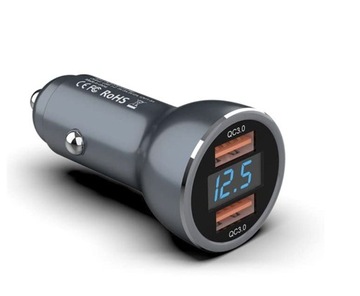 SZYBKA ŁADOWARKA SAMOCHODOWA QC3.0 / 36W / 6A