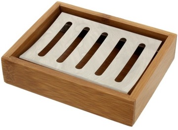 BAMBOO SOAP BOX деревянная бамбуковая мыльница