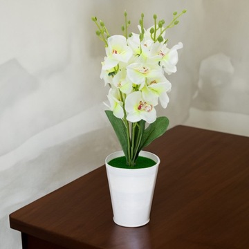 ИСКУССТВЕННАЯ ОРХИДЕЯ В ГОРКЕ ЦВЕТ ОРХИДЕЯ ИСКУССТВЕННЫЕ ЦВЕТЫ КАК ЖИВЫЕ БОЛЬШИЕ