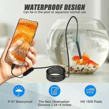 Камера DUO INSPECTION ЖЕСТКИЙ эндоскоп для IOS IPHONE WiFi 3M 6LED