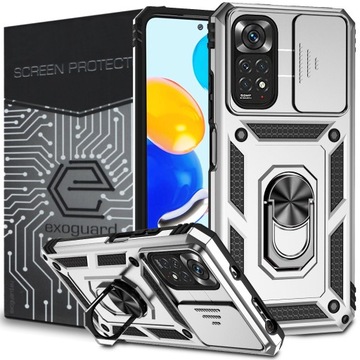 ETUI PANCERNE CASE OBUDOWA + SZKŁO SZYBKA do XIAOMI REDMI NOTE 11 / 11S