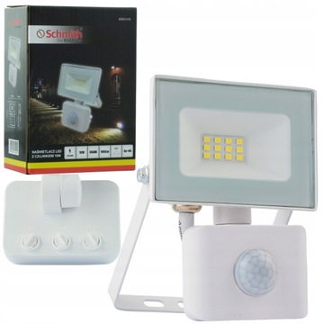 HALOGEN LAMPA NAŚWIETLACZ LED 10W Z CZUJNIK RUCHU