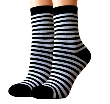 PUSZYSTE SKARPETY DAMSKIE KOLOROWE Z FROTTE 39-41