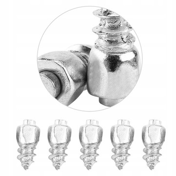 ШИПЫ ШИННЫЕ, РЕЗЬБА СЕРЕБРЯНАЯ 22ММ 100 ШТ.