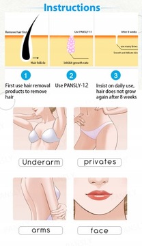 Pansly Hair Removal Inhibitor Oil Permanent D