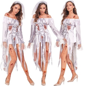 Halloweenowe sukienki dla duchów cos