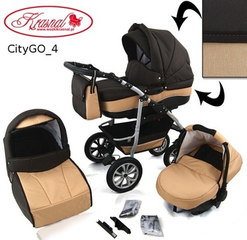 Многофункциональная коляска CityGO Dwarf 3в1 + подарки