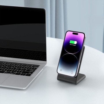 ИНДУКТИВНОЕ ЗАРЯДНОЕ УСТРОЙСТВО ДЛЯ MAGSAFE ДЛЯ IPHONE 12 13 14 15 - РЕЖИМ ОЖИДАНИЯ iOS17
