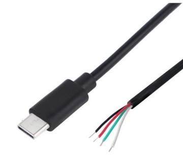 Wtyk USB-C z przewodem 4PIN 100CM