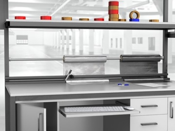 Верстак упаковочный 200x80x210/230см Art